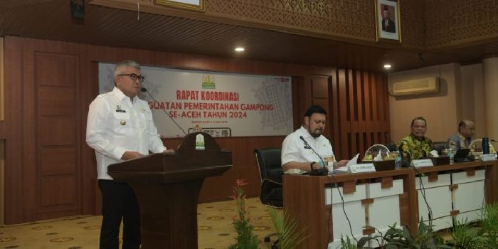 Pj Gubernur Buka Rakor Penguatan Pemerintah Gampong Seluruh Aceh